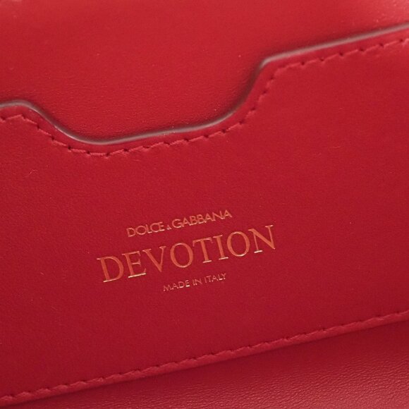 Dolce & Gabbana Red Quilted Nappa Leather Large Devotion Bag - Picture 15 of 16